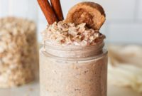 Indulgent Cinnamon Roll Overnight Oats