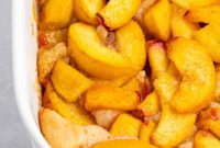 Vegan Peach Cobbler