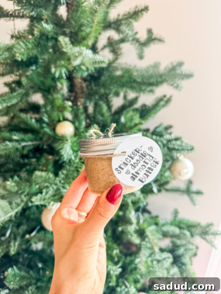 Homemade Snickerdoodle Almond Butter - DIY Edible Christmas Gift