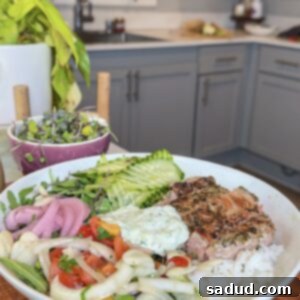 Copycat Cava bowl with balsamic date vinaigrette and toppings