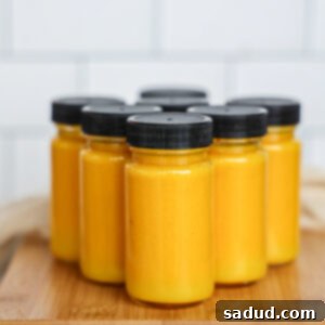 Homemade Ginger Turmeric Shots Recipe