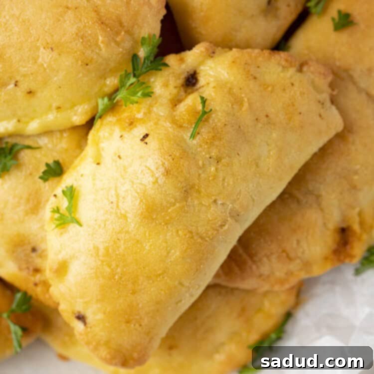 Keto empanadas on a white plate