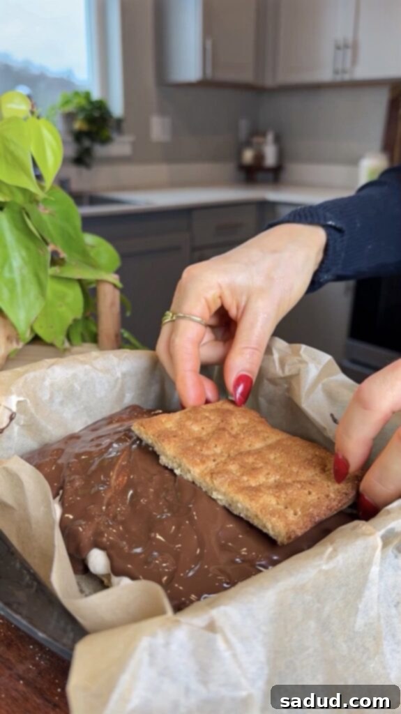 How to make frozen s'mores step 3