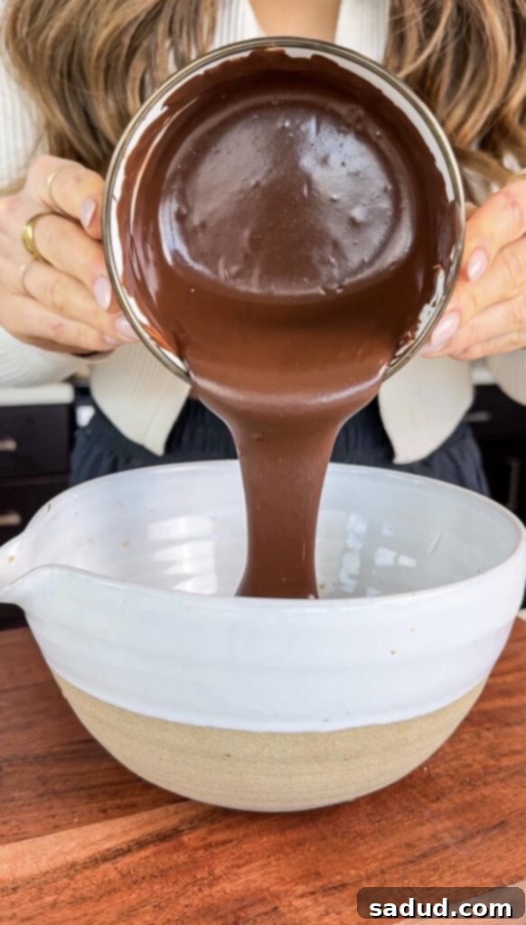 Step 1: Adding yogurt to a bowl for healthy fudge.