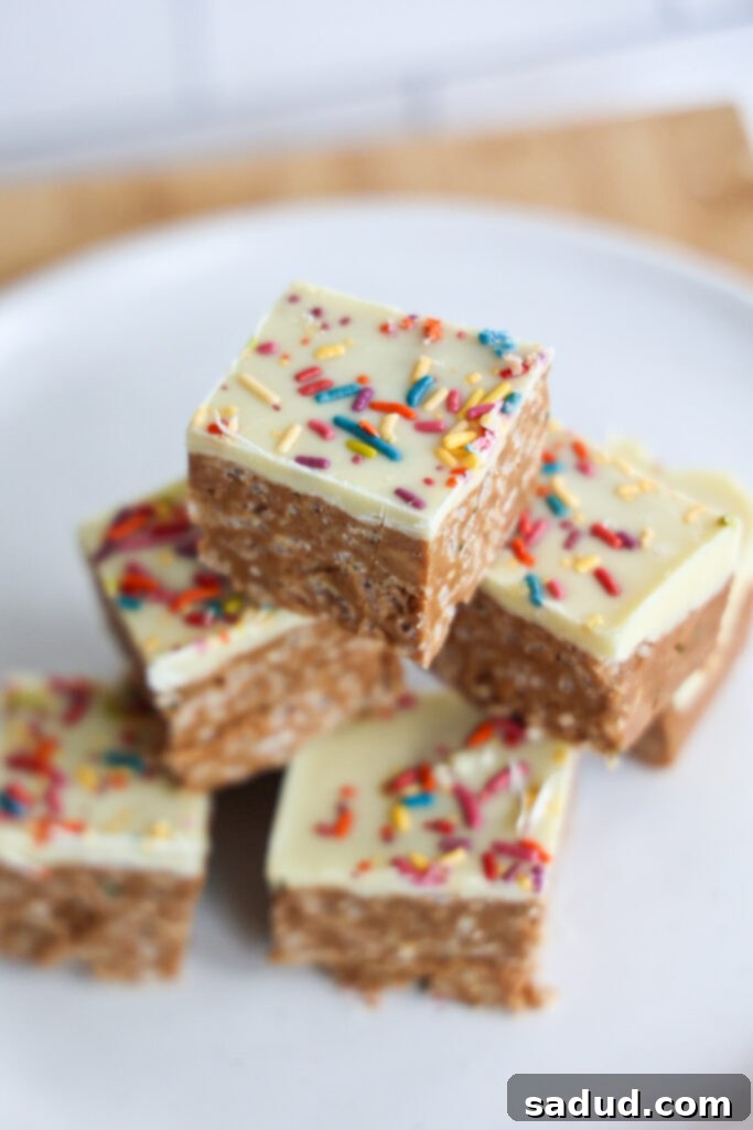 Rice crispy treats with peanut butter and no marshmallows!