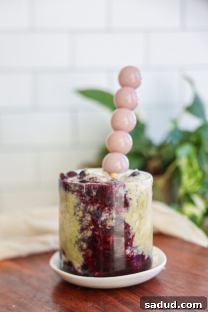 matcha chia pudding with blueberries or strawberries, yogurt, and coconut milk!
