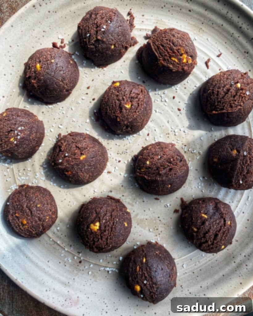 PEANUT BUTTER BROWNIE BALLS