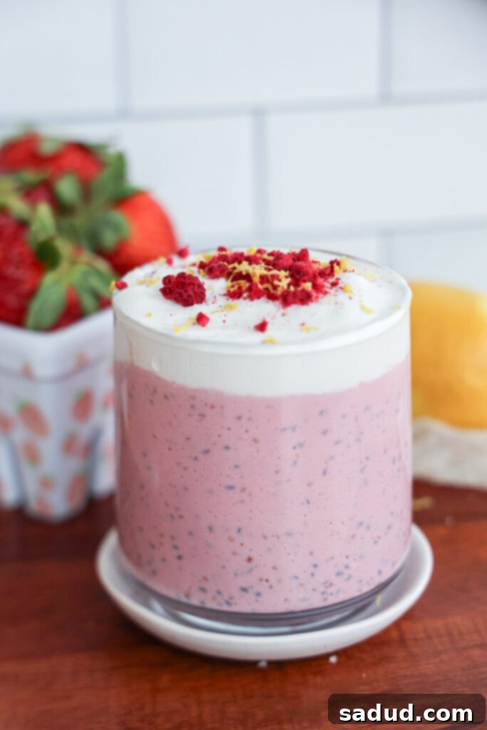Creamy Raspberry Lemon Chia Pudding, vibrant and fresh