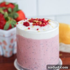 Creamy Raspberry Lemon Chia Pudding
