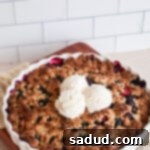 Healthy Blueberry Cobbler