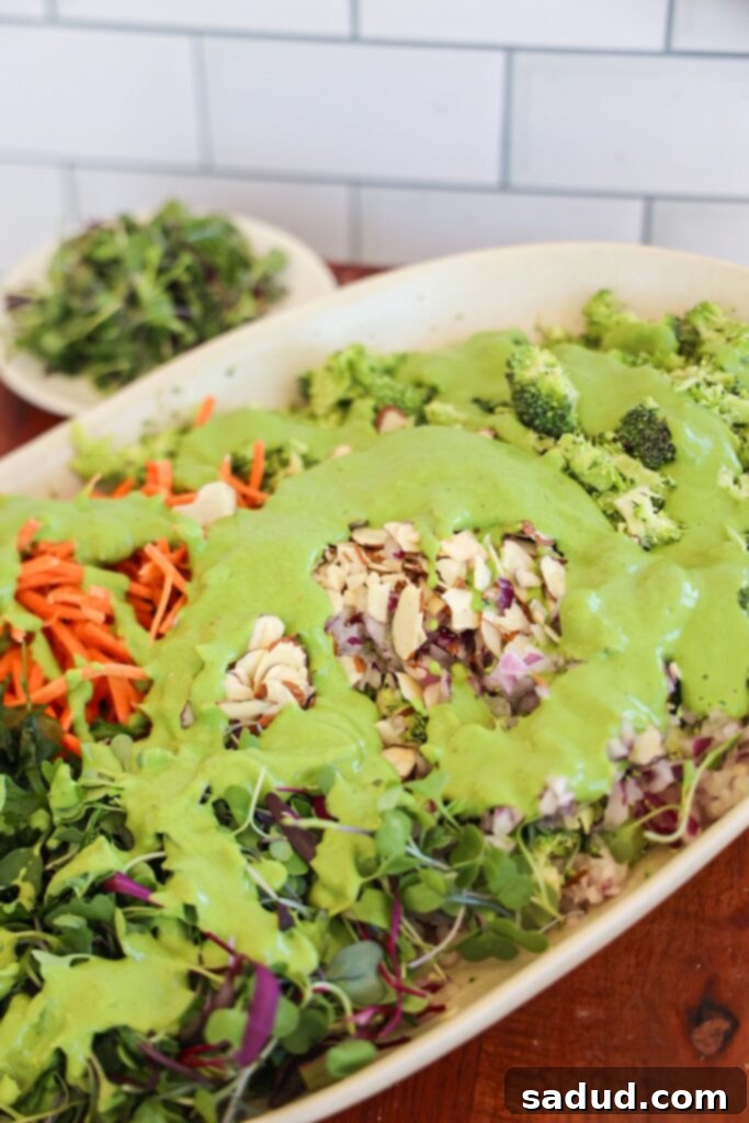 Wholesome Broccoli Salad 4 Broccoli salad with creamy dressing.