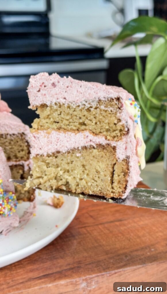 Zesty Paleo Strawberry Lemon Cake 6 Healthy, gluten-free dairy-free lemon cake with strawberry frosting.