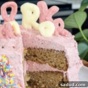 Zesty Paleo Strawberry Lemon Cake 7 Close up of a slice of strawberry lemon cake