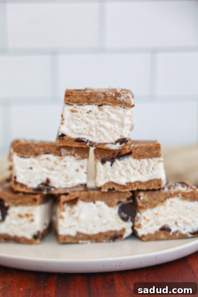 Vegan Cookie Dough Ice Cream Sandwiches 4 Healthy gluten-free, sugar-free, paleo ice cream sandwiches.
