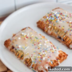 Homemade Gluten-Free Frosted Blueberry Pop-Tarts