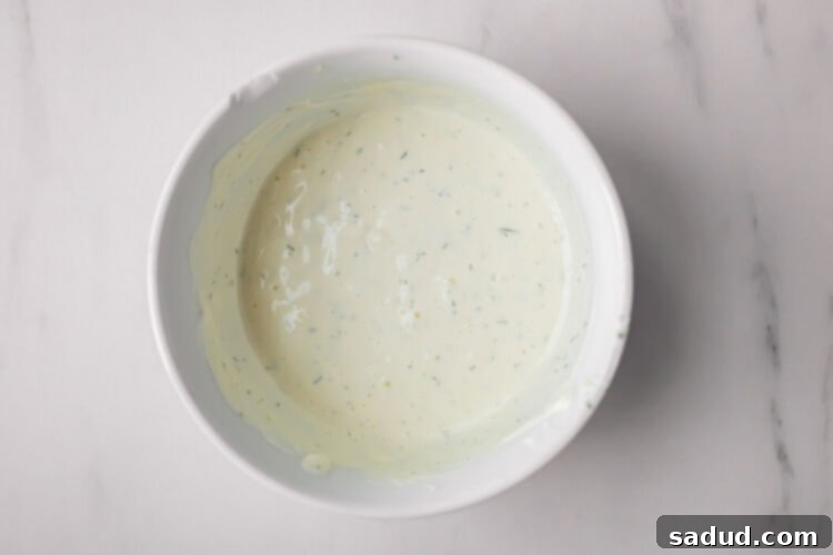 Garlic dill sauce for boiled artichokes.