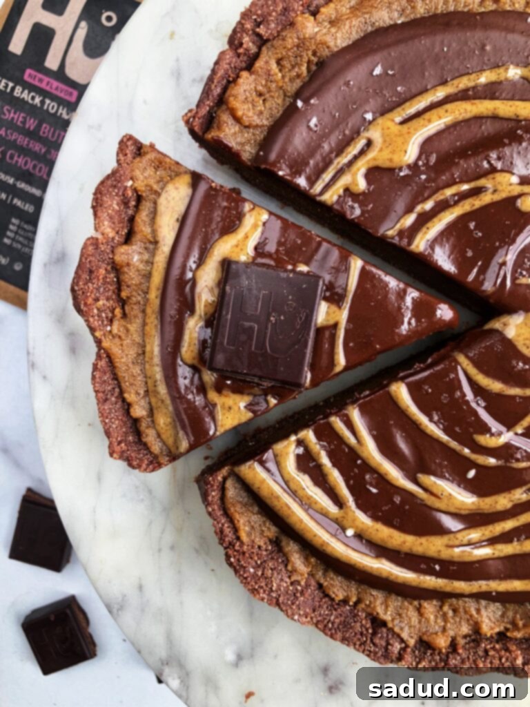 Rich Cashew Chocolate Ganache Tart
