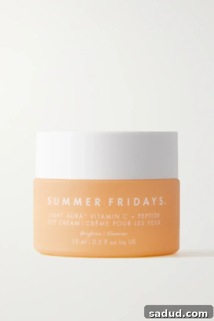 clean skincare brands summer Friday peptide eye cream