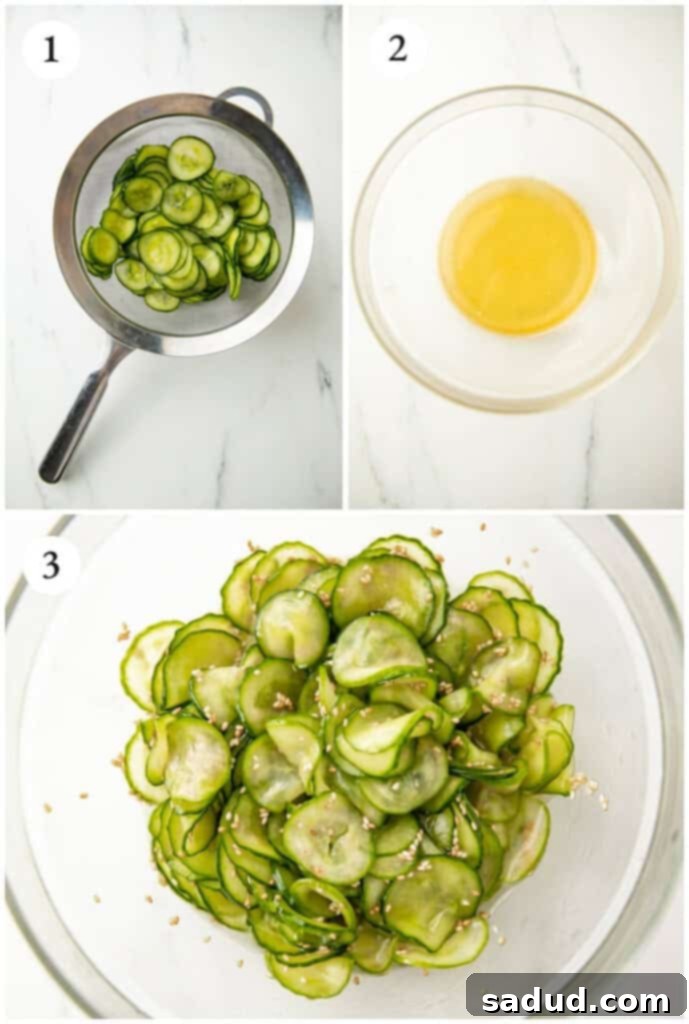 Refreshing Asian Cucumber Salad 3 Instructions for simple Asian cucumber salad