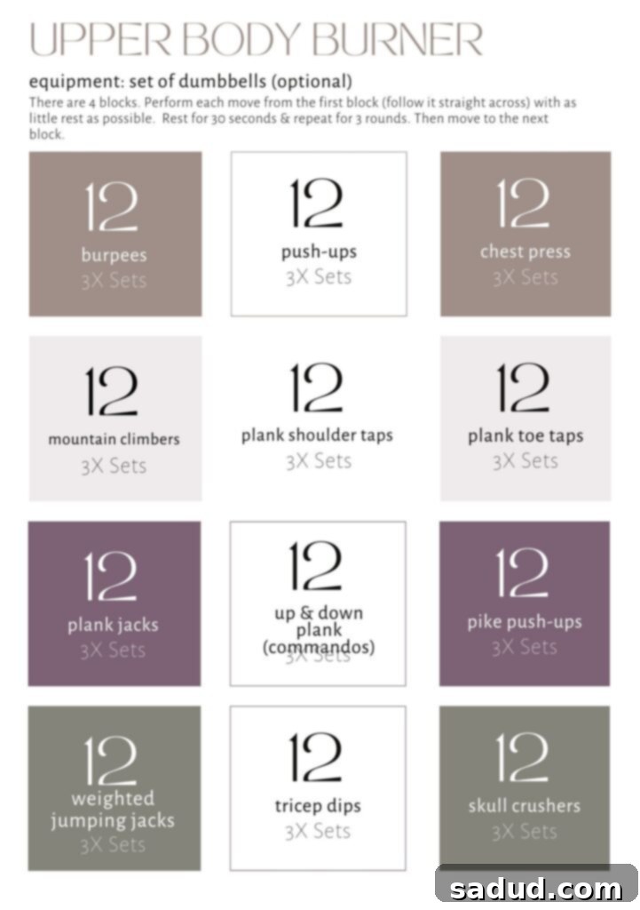 upper body circuit workout