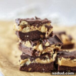 No-Bake Vegan Snickers Protein Brownies 5 Snickers Protein Brownies (No bake, vegan) recipe image