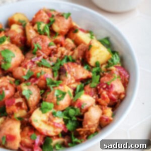 A bowl of german potato salad