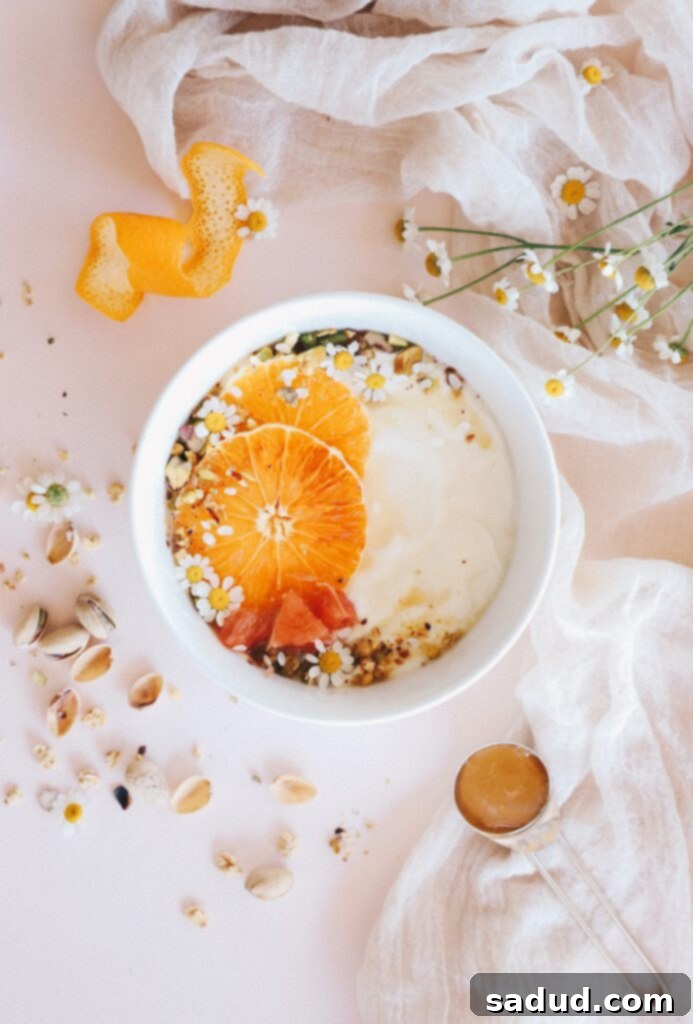 a smoothie bowl full of nutrition for balanced hormones.