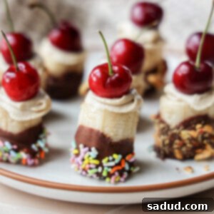 Icy Banana Split Bonbons 4 Frozen Banana Split Bites