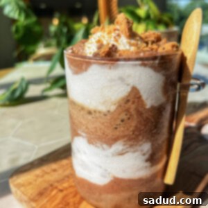 Erewhon Emma Chamberlain Cold Brew Cookie Smoothie Copycat served in a tall glass