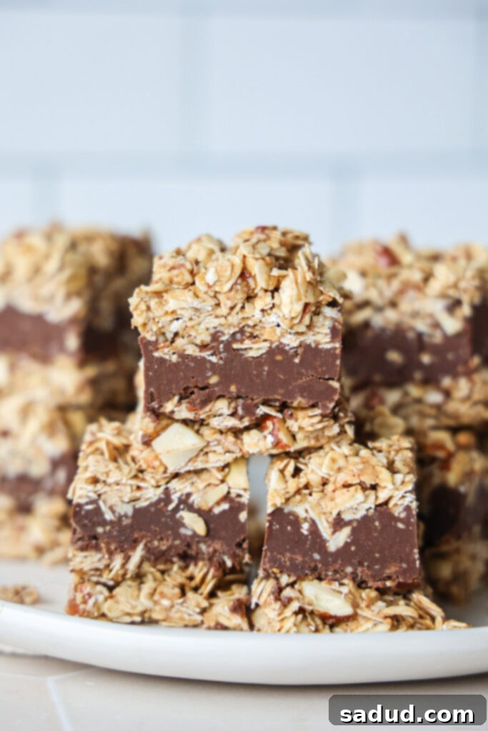 No bake peanut butter Oatmeal fudge bars.