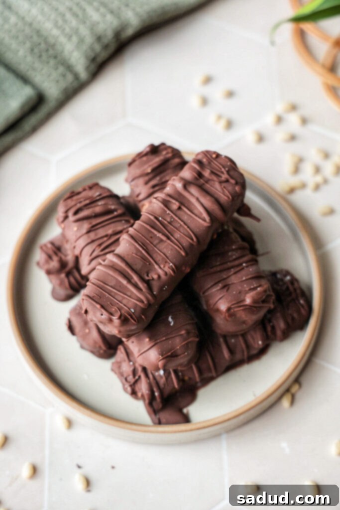 A plate of healthier 100 grand bars.