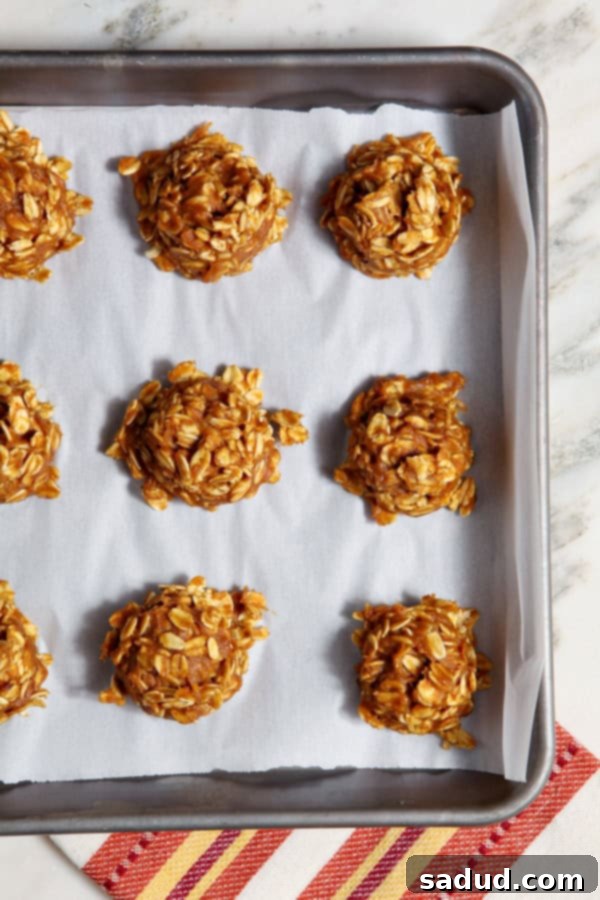 No bake pumpkin cookies