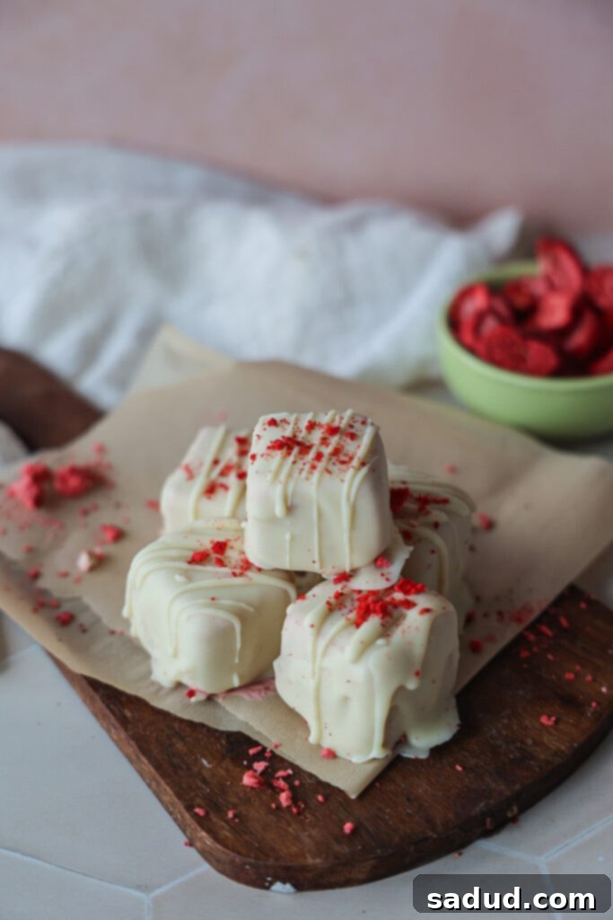 a tray of frozen yogurt bites