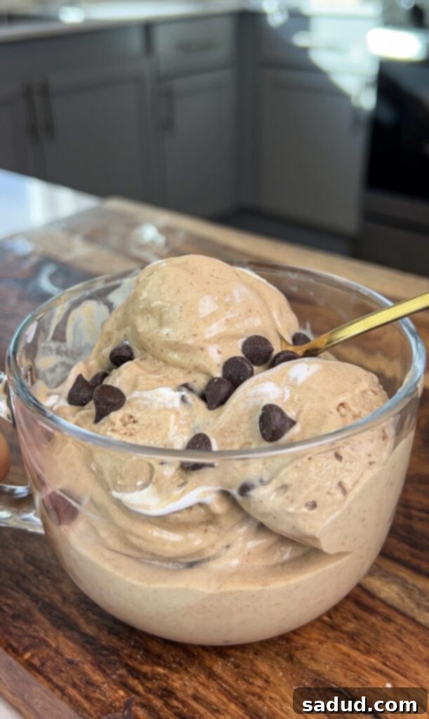 Creamy vegan frozen yogurt, a refreshing and gut-friendly high protein dessert or snack.