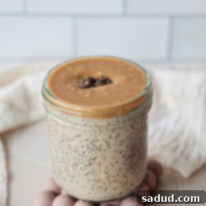 Creamy Chocolate Chia Seed Pudding with Peanut Butter Magic Shell