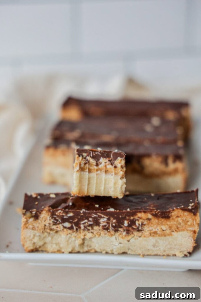 Coconut Caramel Chocolate Bars 2 A healthy coconut cookie bar.