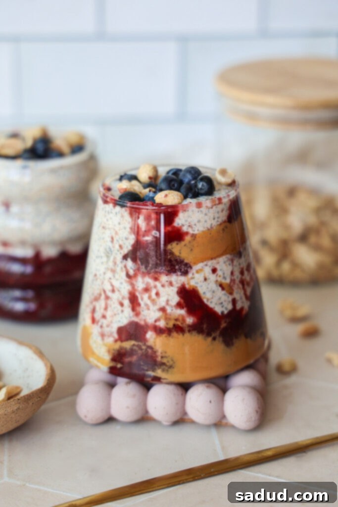 PB&J Chia seed pudding