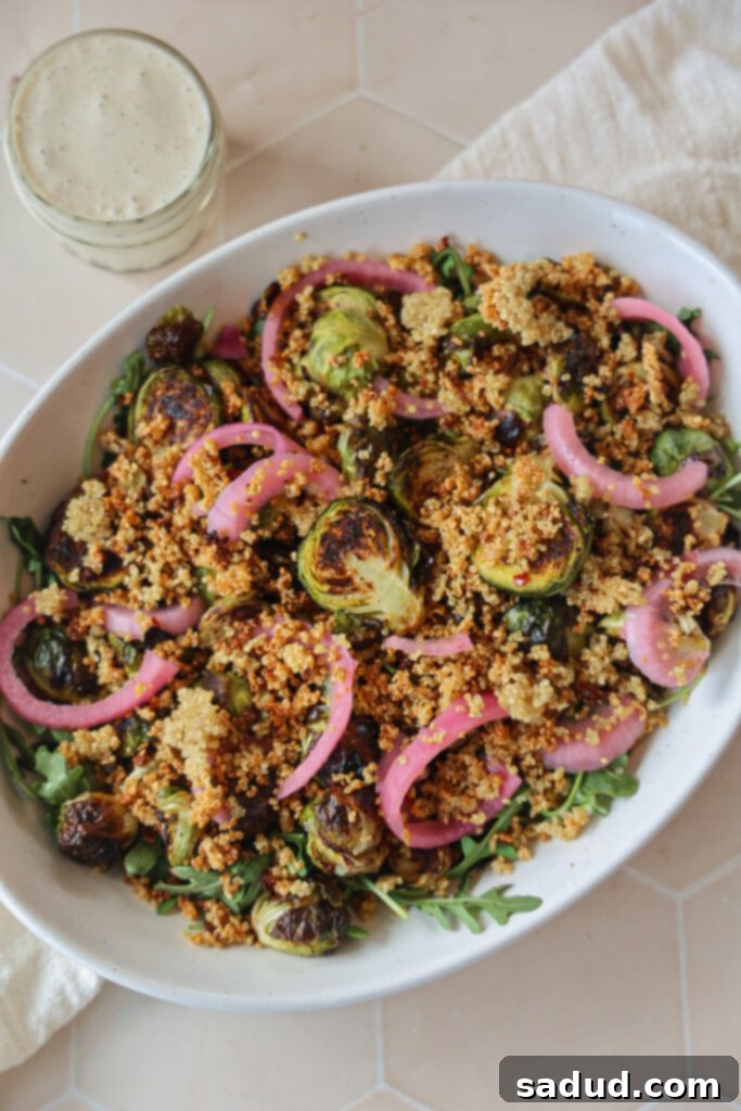 Whip Up Wellness: 9+ Vibrant Salad Recipes 12 Roasted Brussels sprouts caesar salad