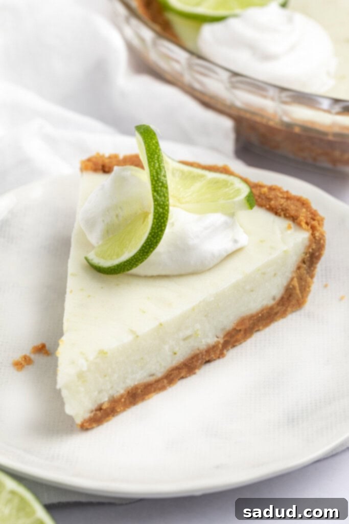 Irresistibly creamy vegan key lime pie, perfect for summer dessert gatherings.