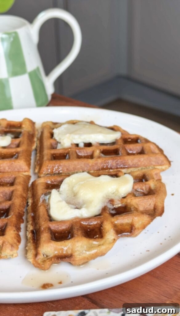 Paleo almond flour waffles