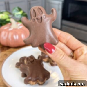 Guilt Free Reese's Butterfinger Ghost Treats 5 Delicious and healthy Reese's Butterfinger ghosts, perfect for Halloween treats.