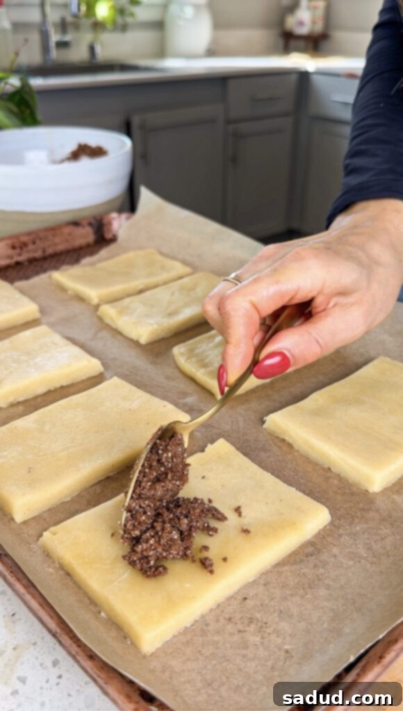Process of making homemade pop tarts, showing dough being rolled out.