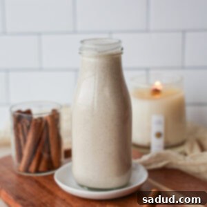 Creamy Vegan Eggnog Perfection 8 The Best Vegan Eggnog in a glass.