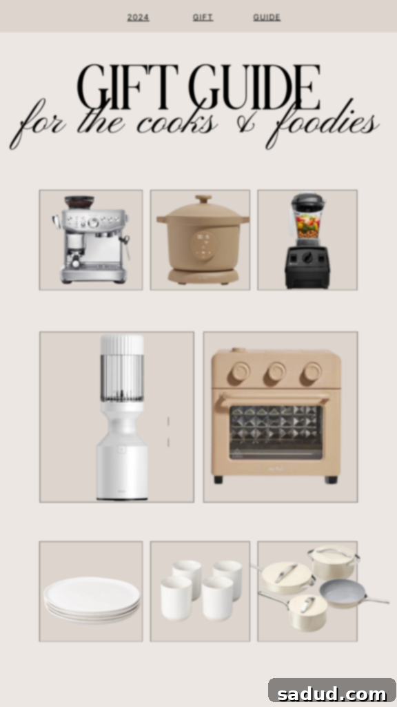 Gift guide for cooks and foodies.