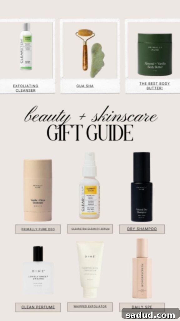 Holiday gift guide for beauty and skincare lovers.