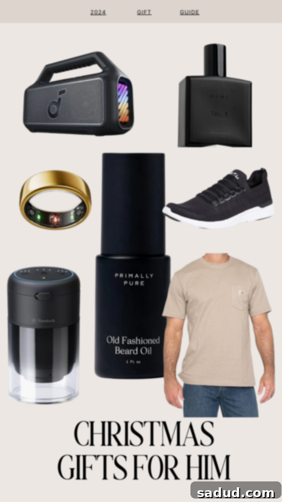 Holiday gift guide for the men in your life.