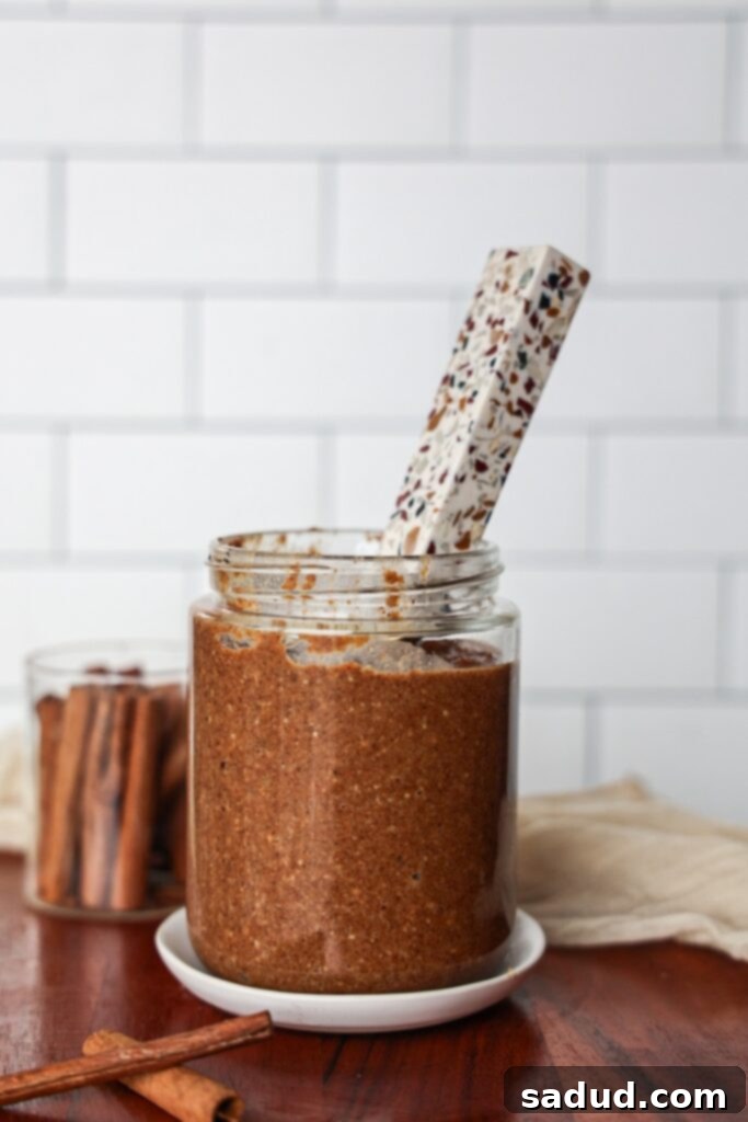 DIY Gluten-Free Cookie Butter 2 A jar of homemade cookie butter.